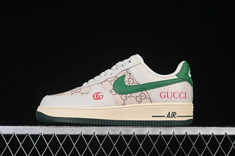 All categories Nk Air Force 1 Air Force series Nk Air Force 1 Low Air Force low-top Nike Air Force 1'07 Low Gucci joint gray-green hook Air Force 1 low-top casual sneakers AH8462-003